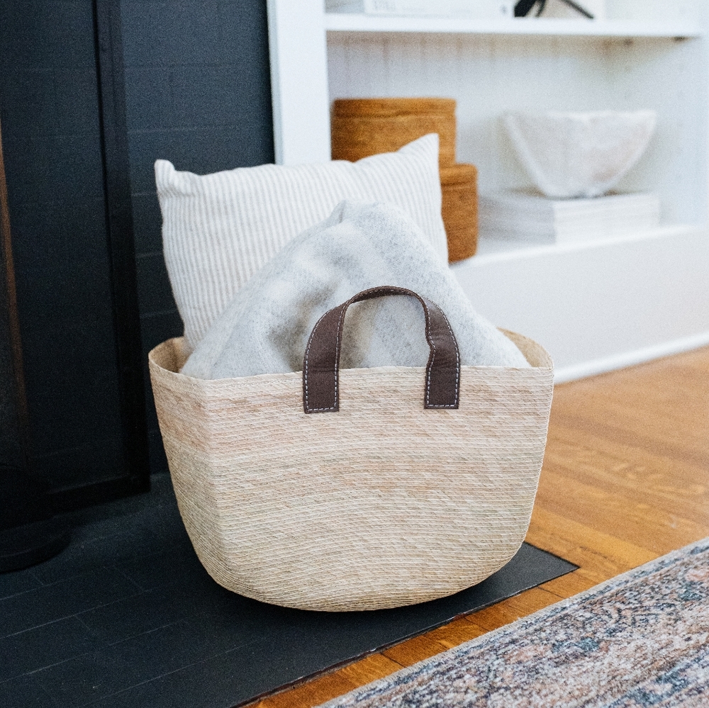 Square Decorative Floor Basket